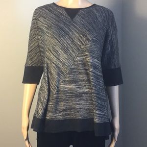 LISA RINNA COLLECTION OVERSIZE STRETCHY SWEATER